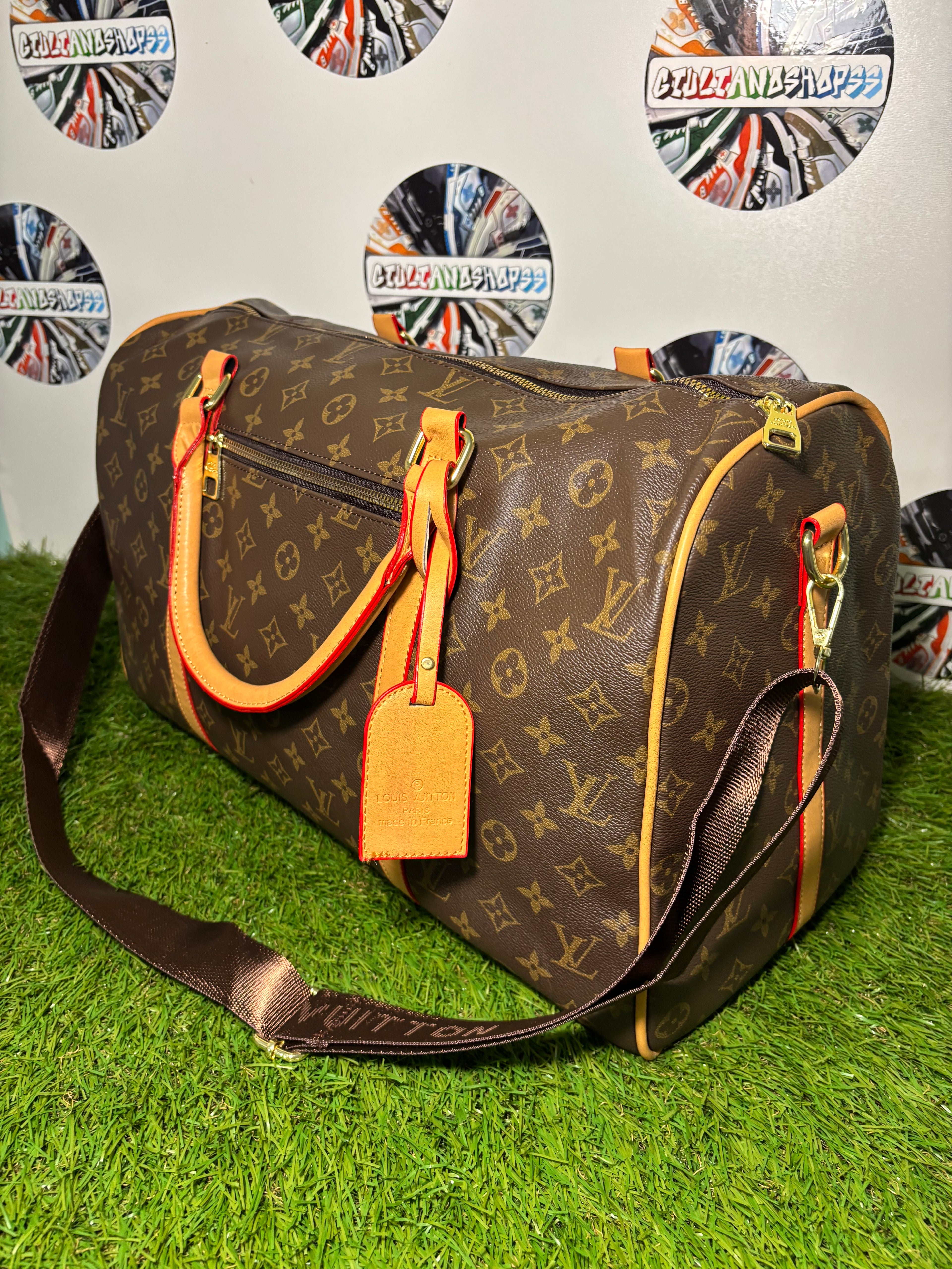 Louis Vuitton Keepall Bandoulière White 47x29x21