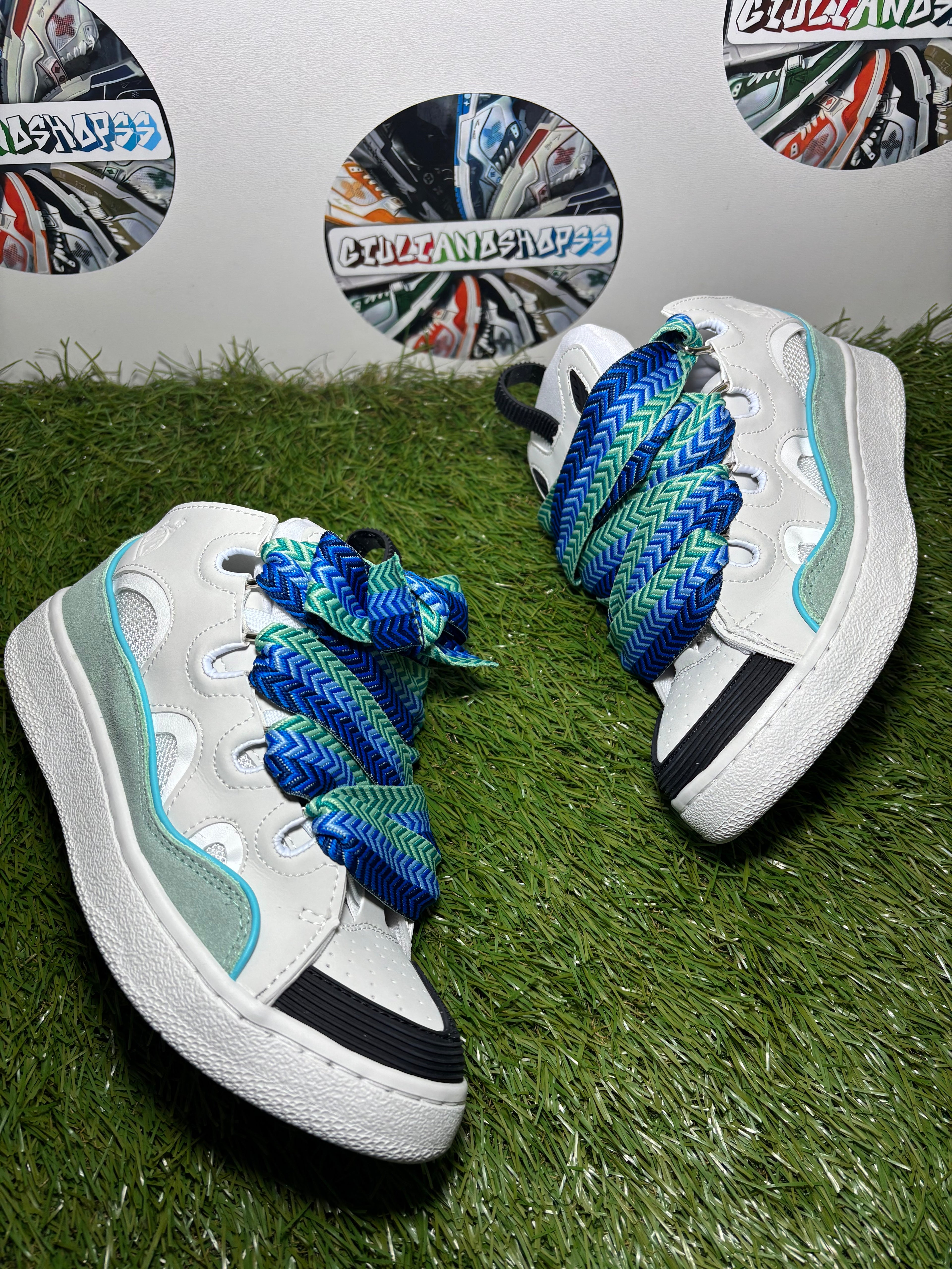 Lanvin Curb Bianco Blu