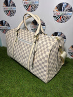 Louis Vuitton Keepall Bandoulière White 47x29x21