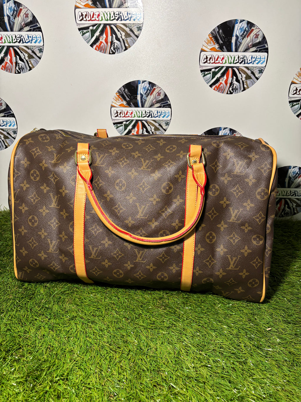 Louis Vuitton Keepall Bandoulière White 47x29x21