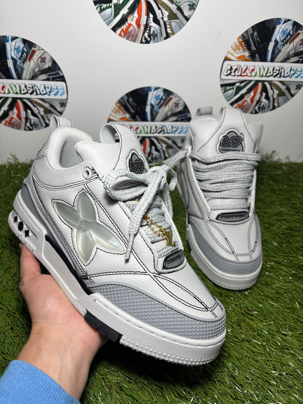 Louis Vuitton LV Skate 2.0 Sneaker - Grigia Heart Edition 2a Qualità