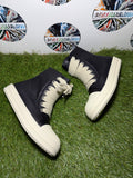 Rick Owens Jumbo Pelle laced Sneakers - Black/White