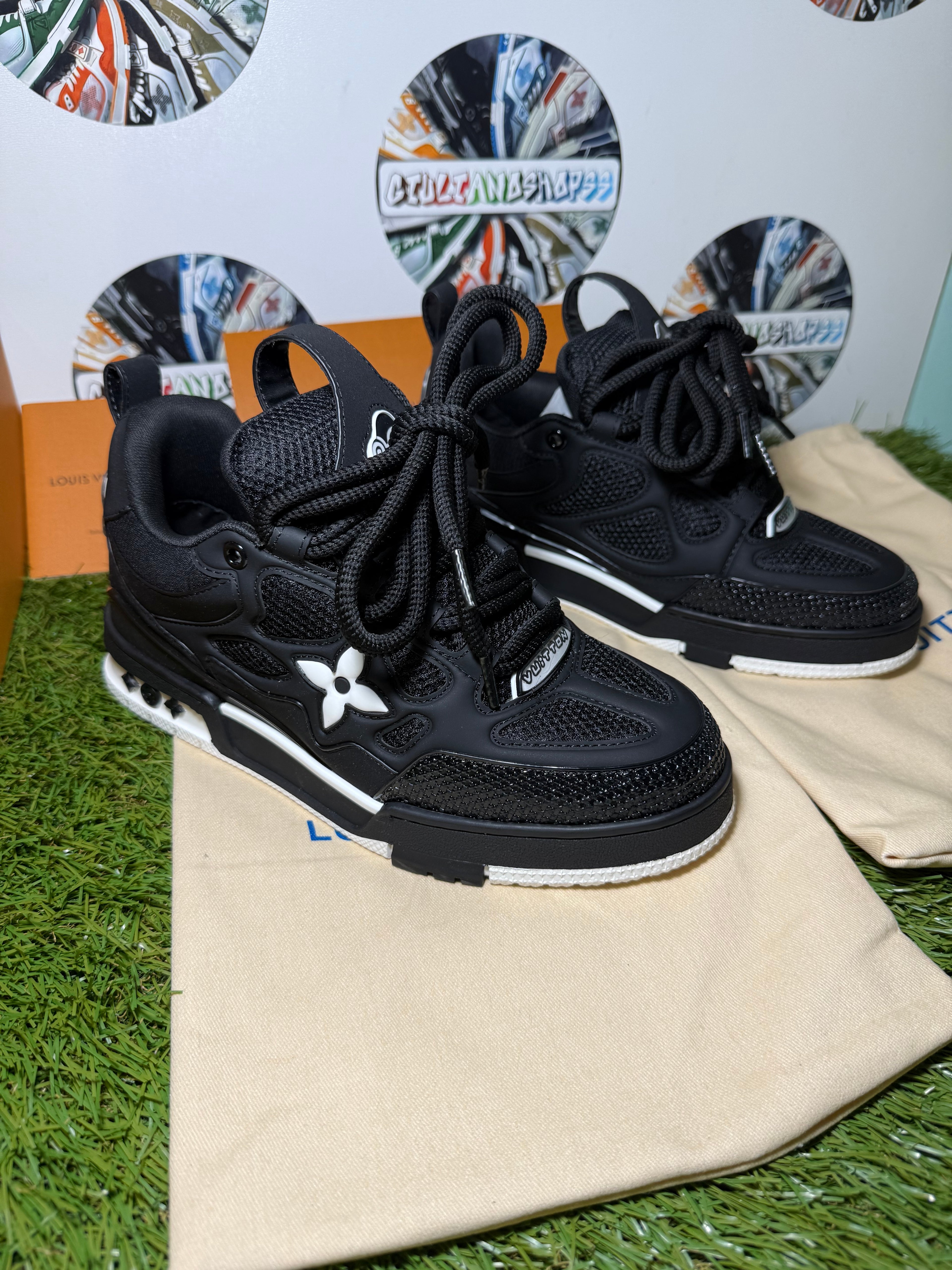 Louis Vuitton LV Skate Sneaker - Nera Monogram Bianco 1a Qualità