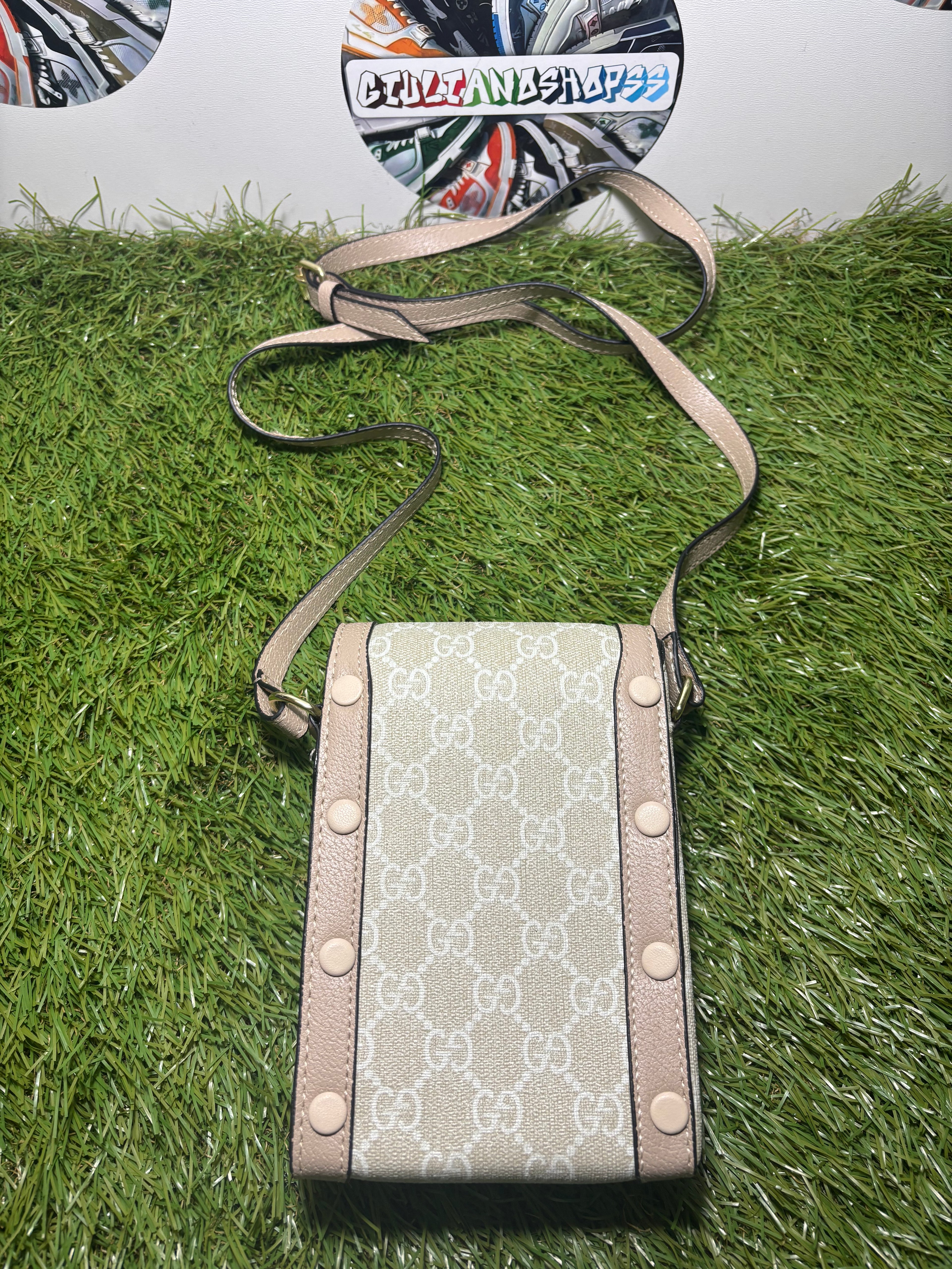 Gucci Horsebit 1955 Phone Bag Beige 2a qualità