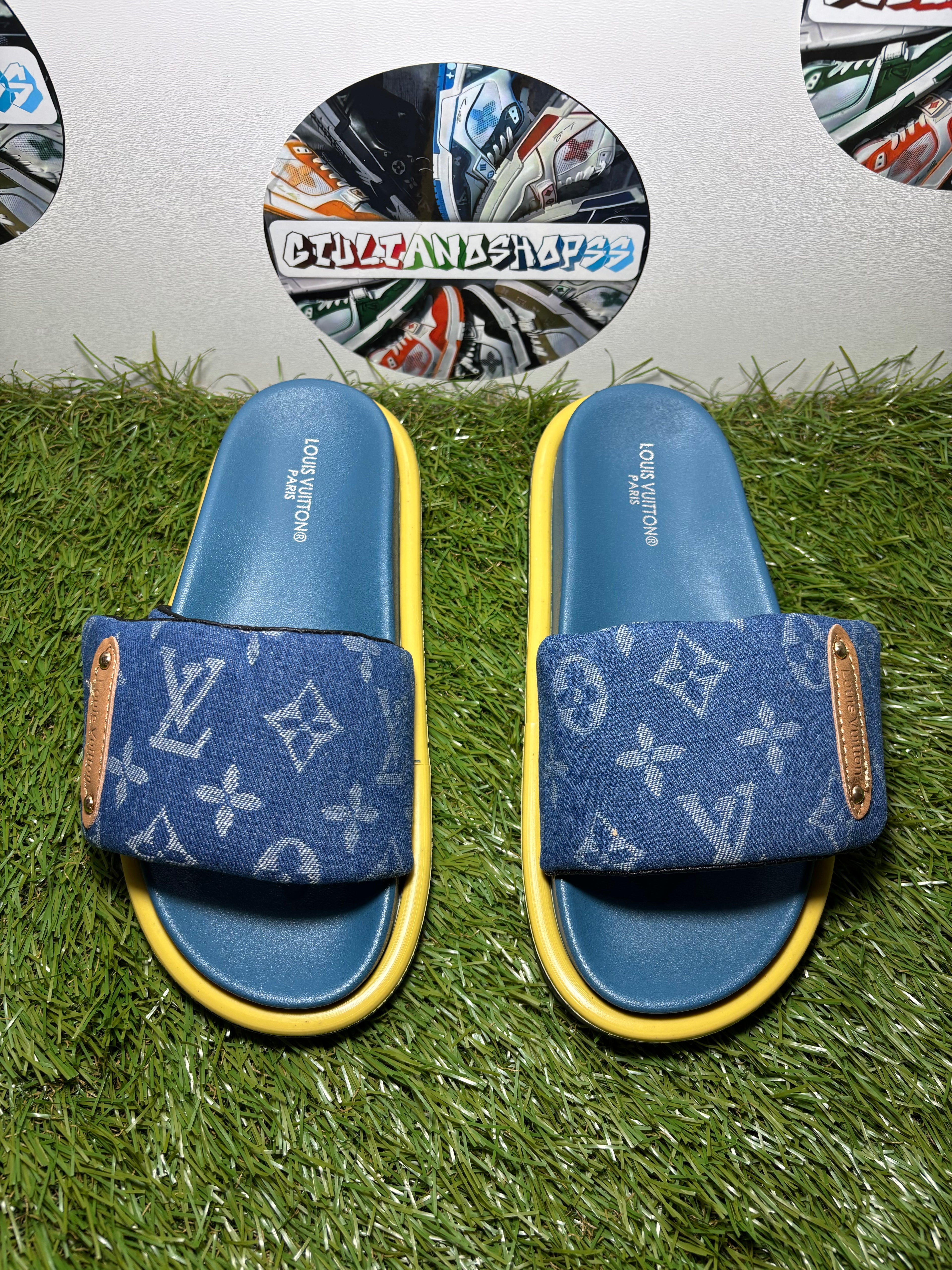 Ciabatta Louis Vuitton Donna Blue Jeans