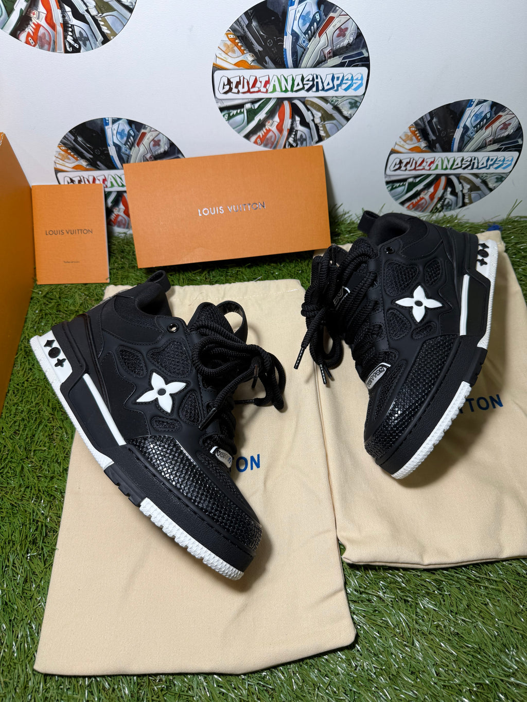 Louis Vuitton LV Skate Sneaker - Nera Monogram Bianco 1a Qualità