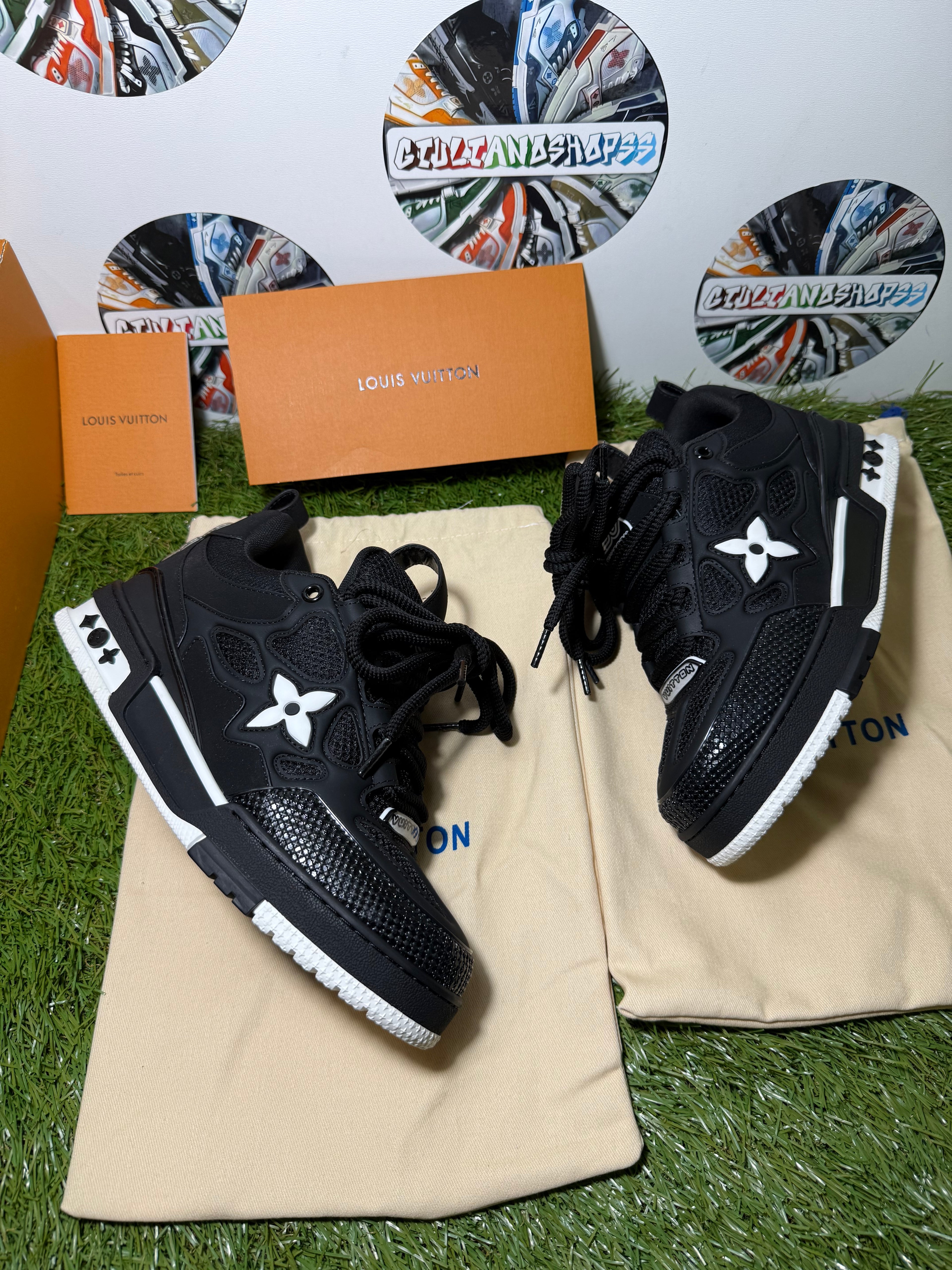 Louis Vuitton LV Skate Sneaker - Nera Monogram Bianco 1a Qualità