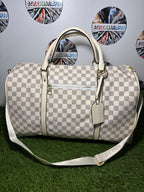 Louis Vuitton Keepall Bandoulière White 47x29x21