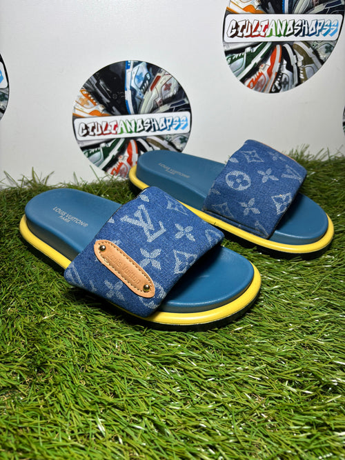 Ciabatta Louis Vuitton Donna Blue Jeans