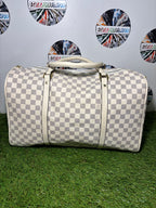 Louis Vuitton Keepall Bandoulière White 47x29x21