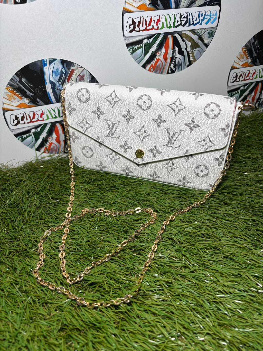 Louis Vuitton Pochette Félicie Tela Monogram - White/Pink