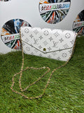 Louis Vuitton Pochette Félicie Tela Monogram - White/Pink
