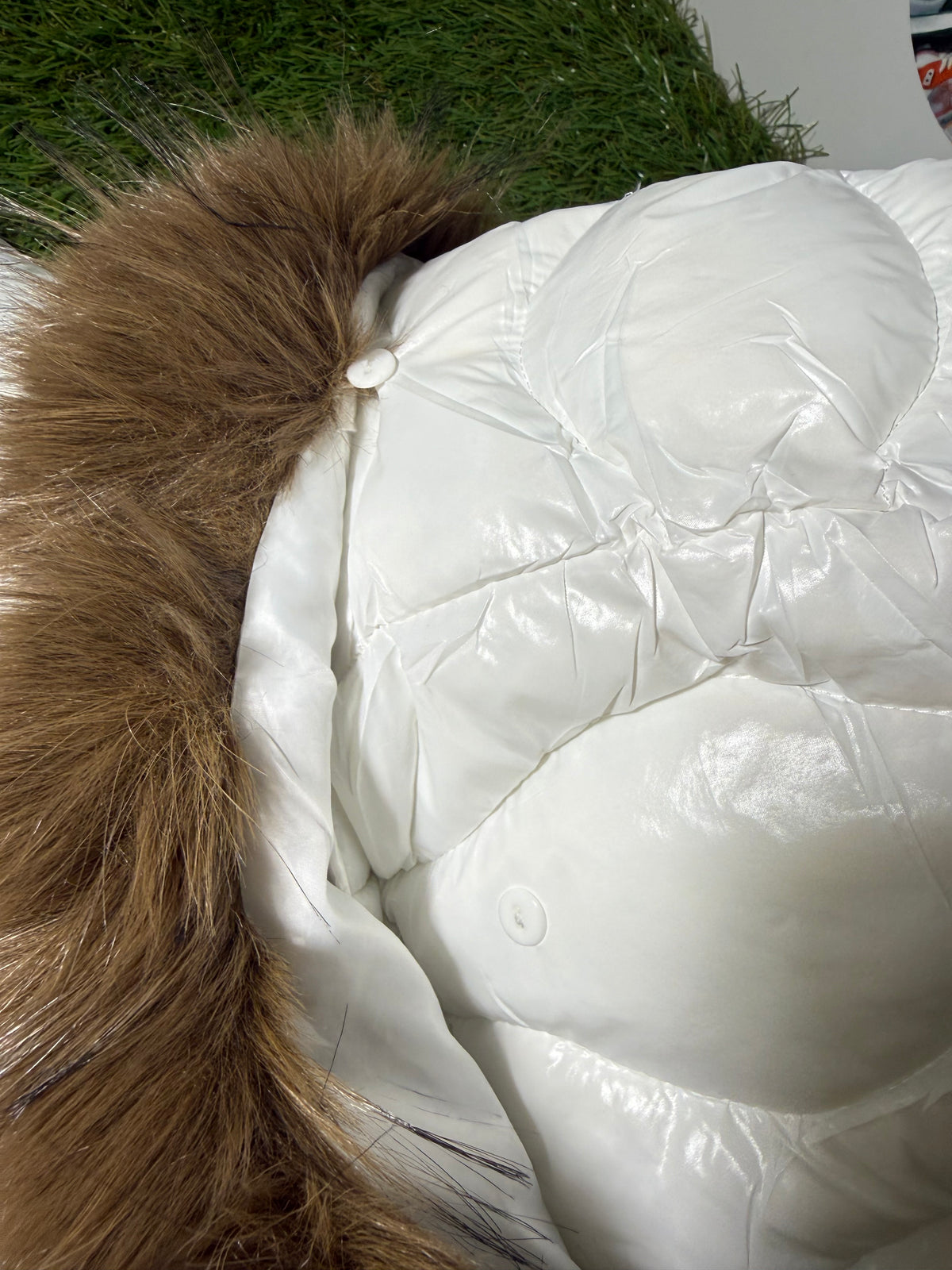 Giacchetto Blauer Donna Con Pelliccia Removibile White