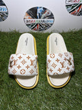Ciabatta Louis Vuitton Donna White/Brown