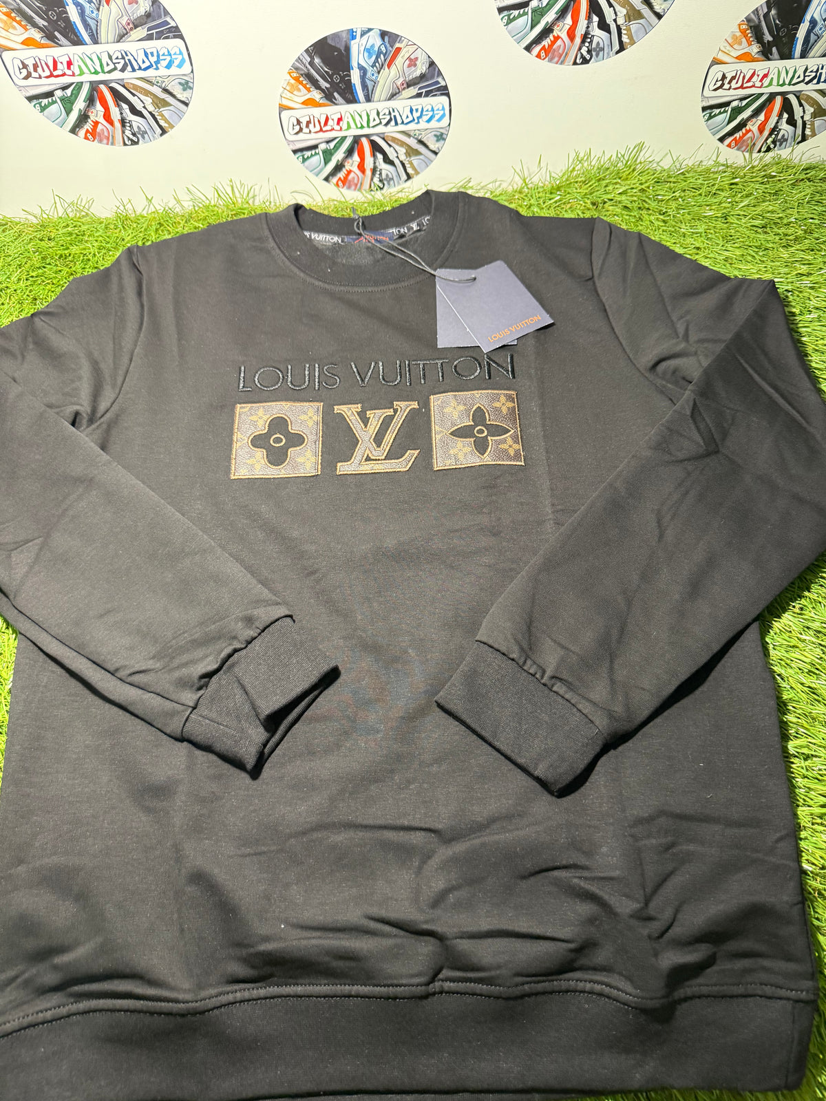 Felpa Louis Vuitton Monogram Black