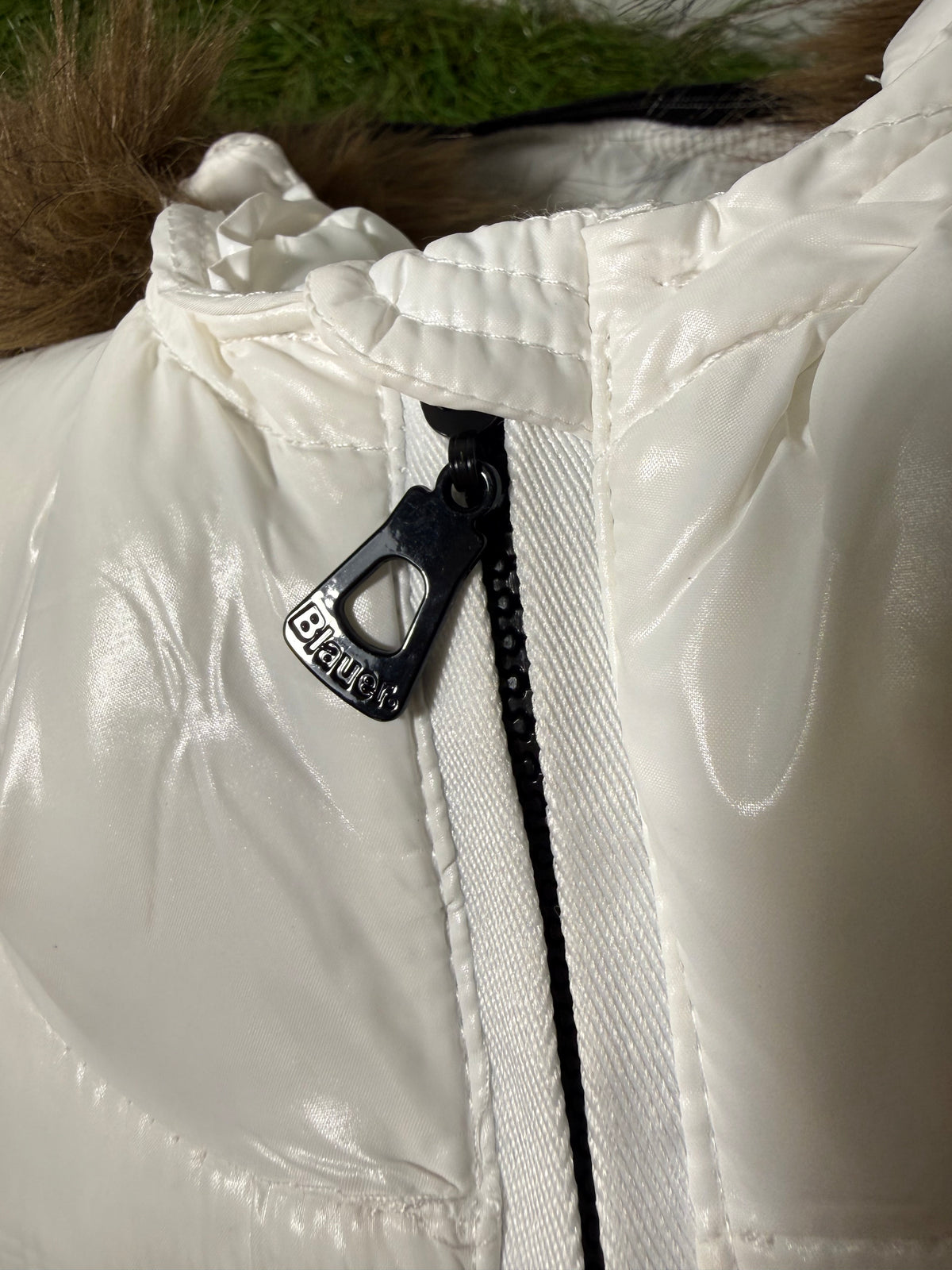 Giacchetto Blauer Donna Con Pelliccia Removibile White