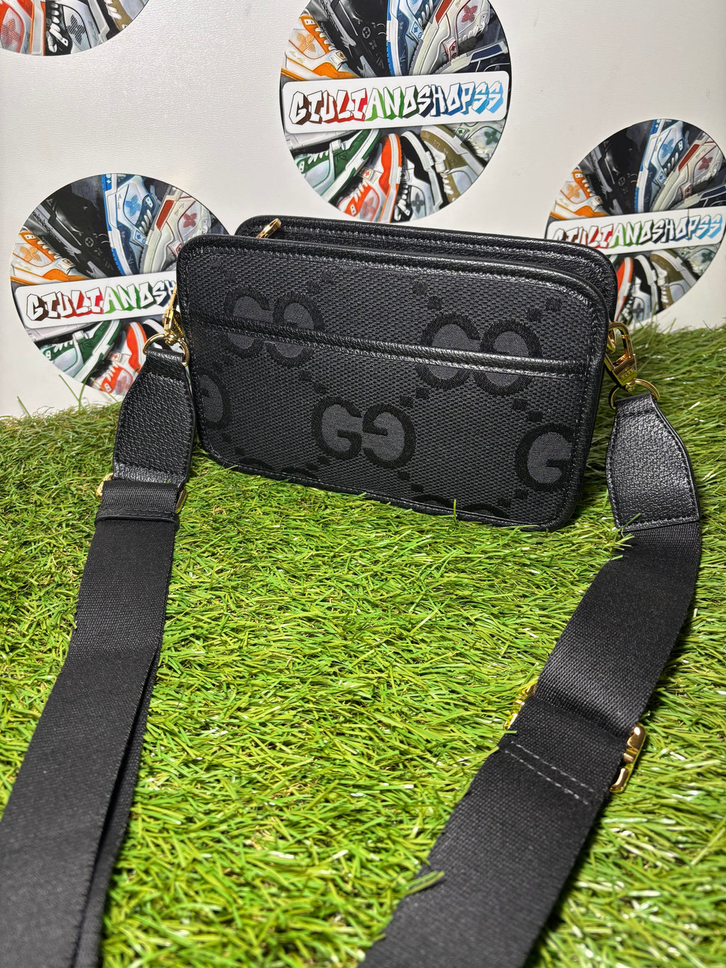 Mini Borsa A Tracolla Gucci Jumbo GG Black
