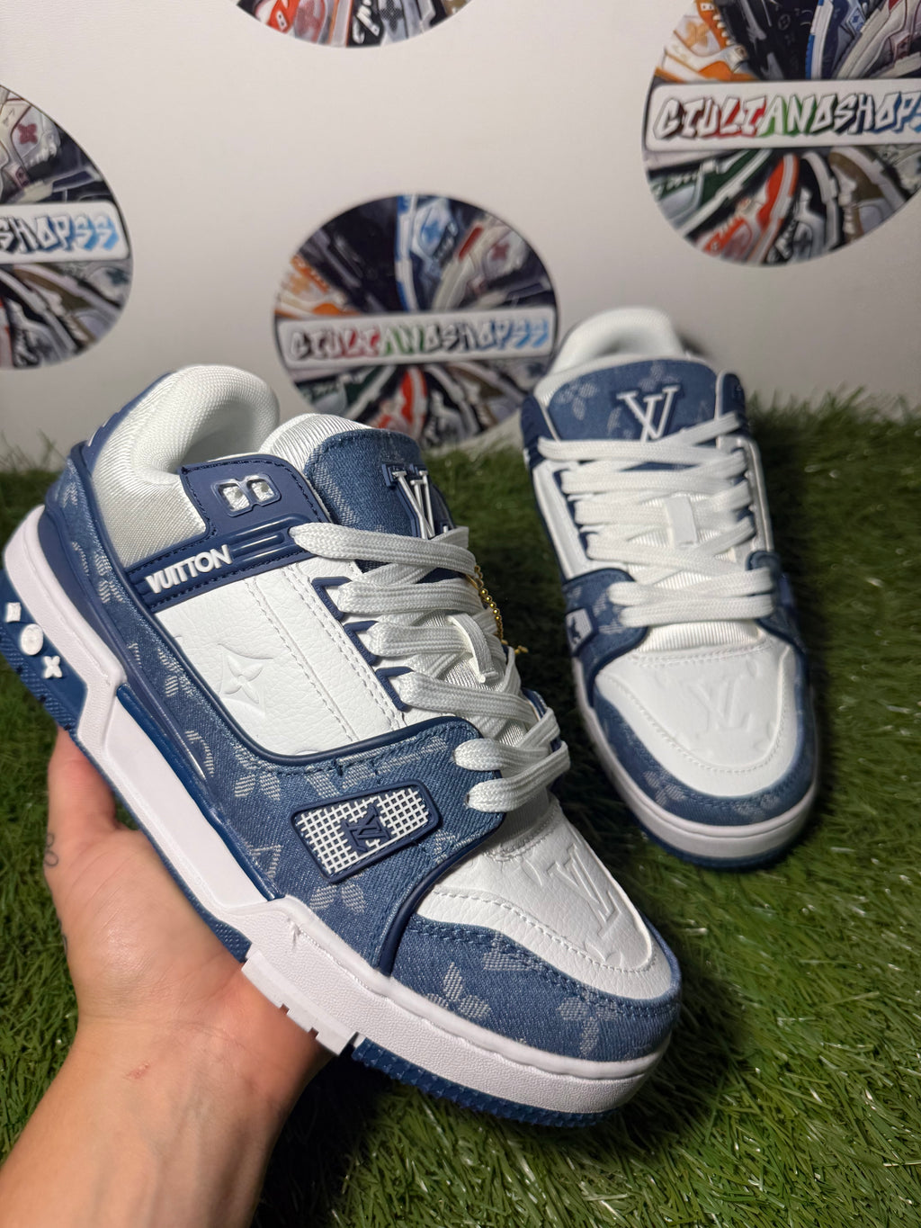 Louis Vuitton Trainer -  Blue Denim