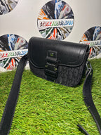 Dior Mini Saddle con jacquard Oblique nero