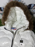Giacchetto Blauer Donna Con Pelliccia Removibile White
