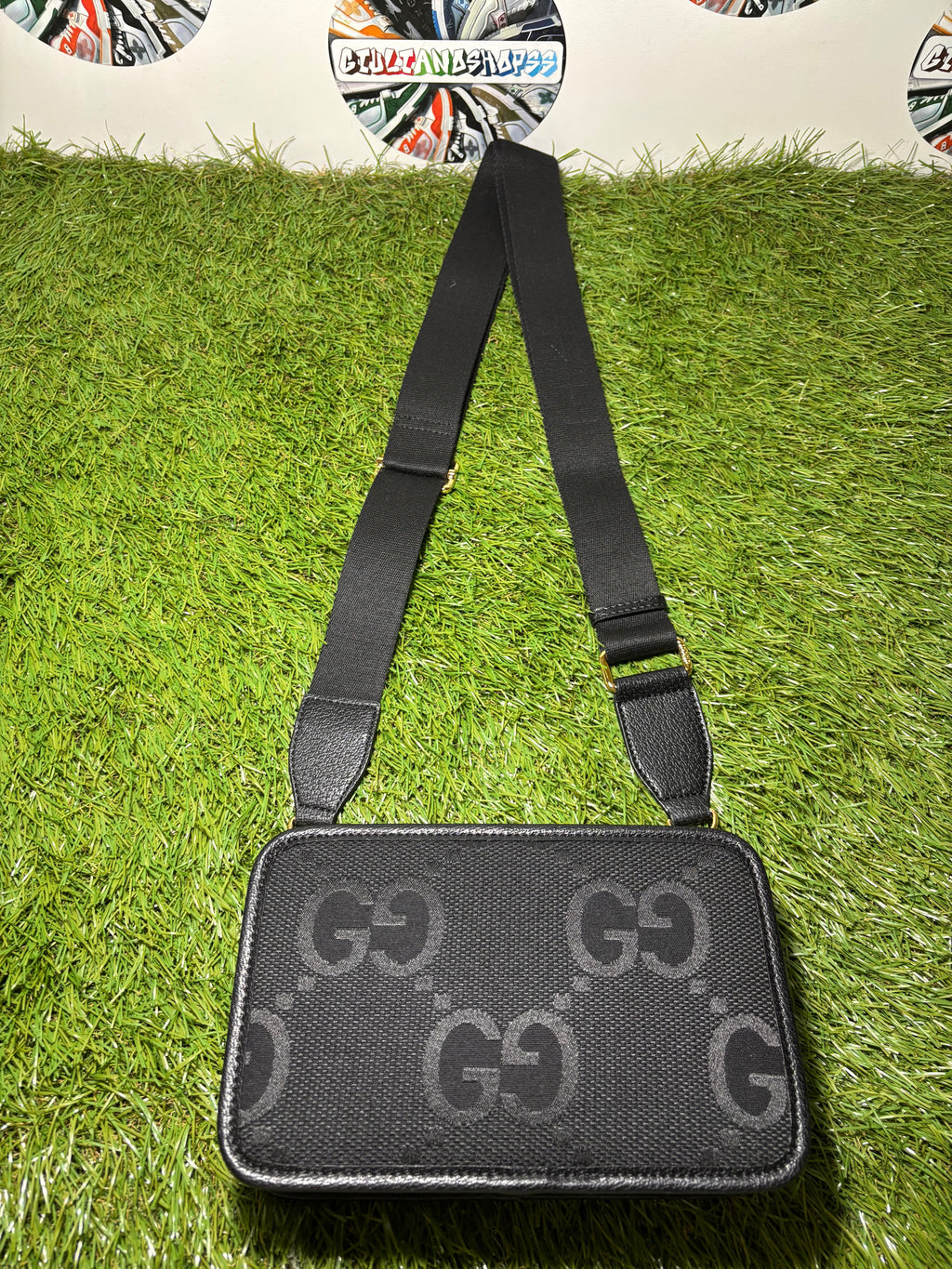 Mini Borsa A Tracolla Gucci Jumbo GG Black