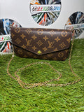 Louis Vuitton Pochette Félicie Tela Monogram - Brown/Black