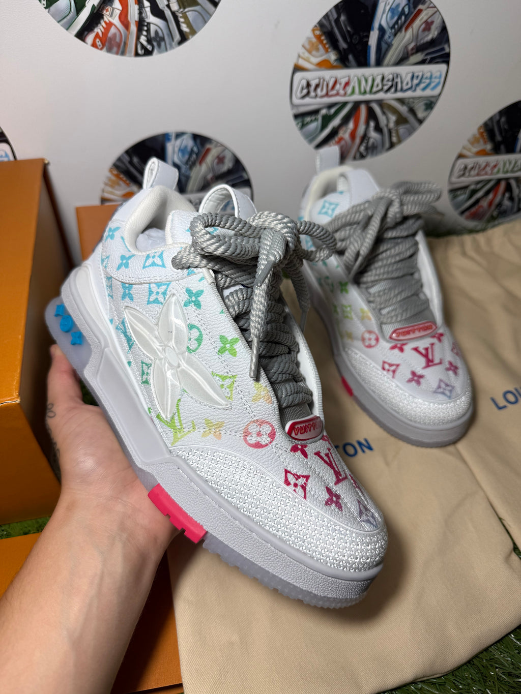 Louis Vuitton LV Skate 2.0 Sneaker - Grey/Multicolor 1a Qualità
