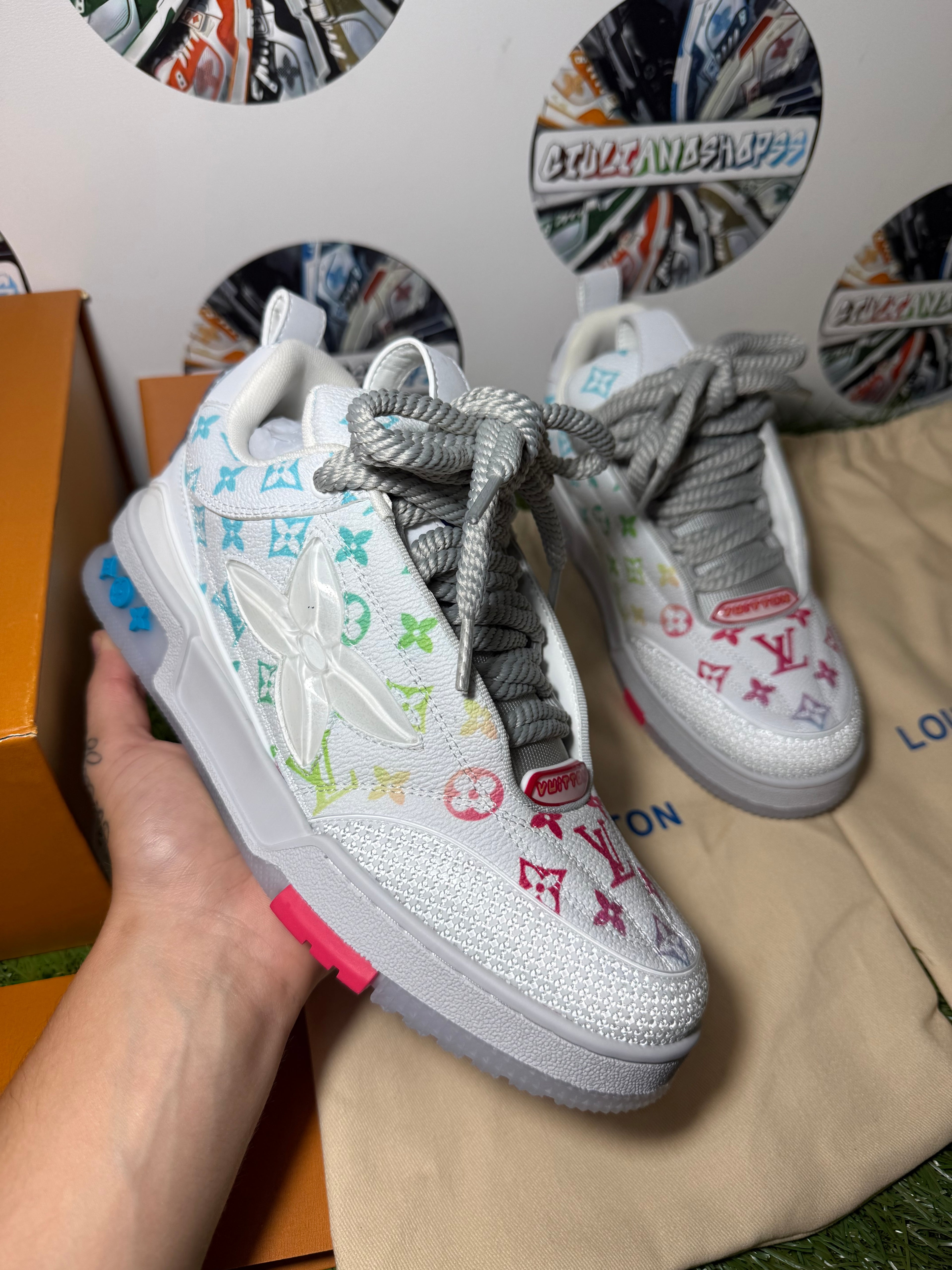 Louis Vuitton LV Skate 2.0 Sneaker - Grey/Multicolor 1a Qualità