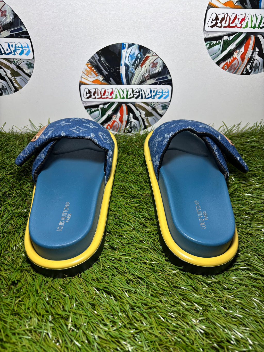 Ciabatta Louis Vuitton Donna Blue Jeans