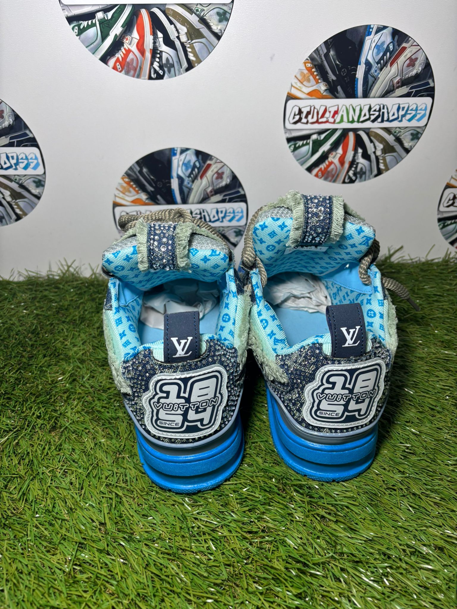 Louis Vuitton Skate Svaroski 2a Qualità - Blu Denim