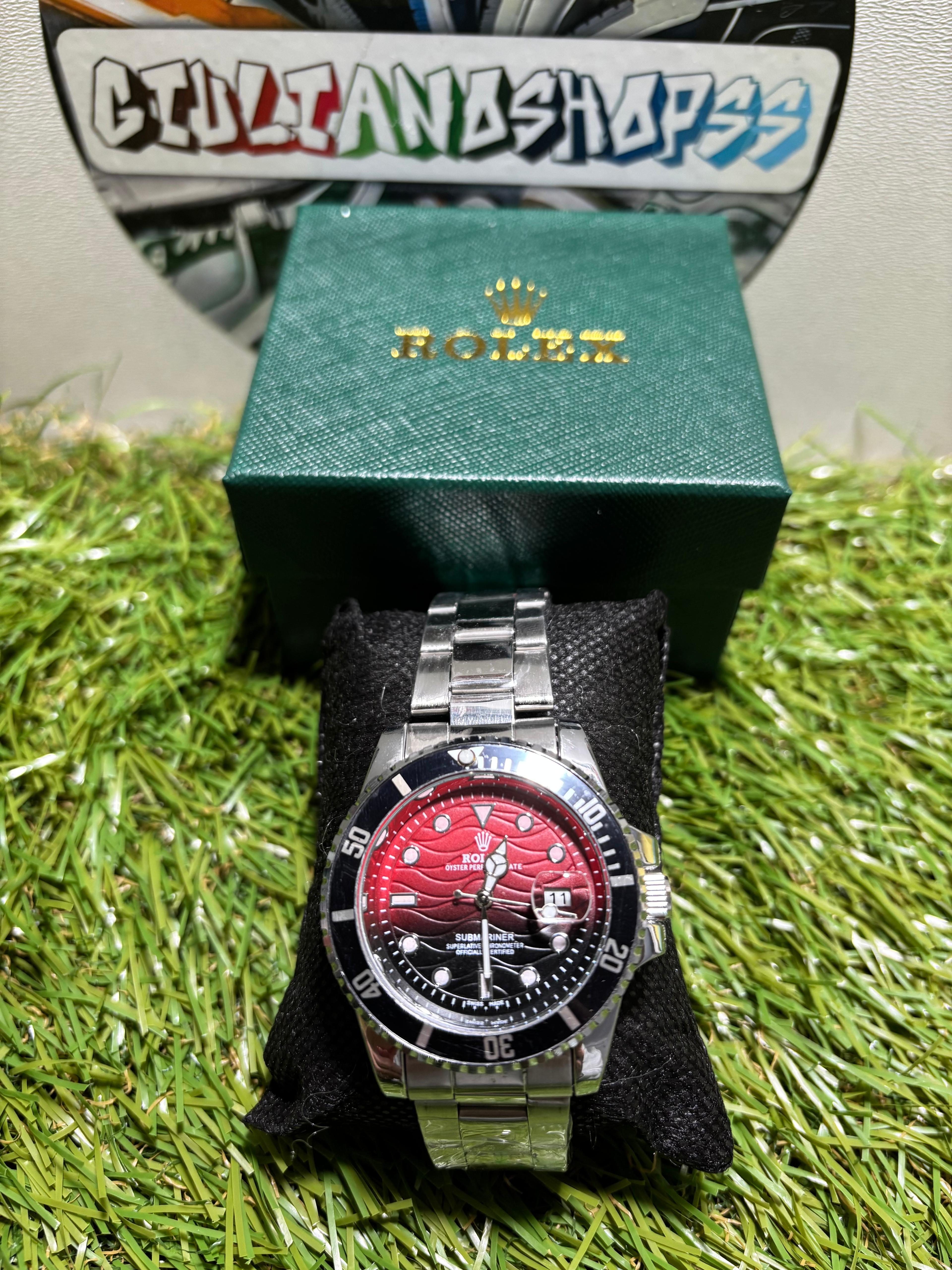 Rolex Submariner Acciaio Quadrante Rosso