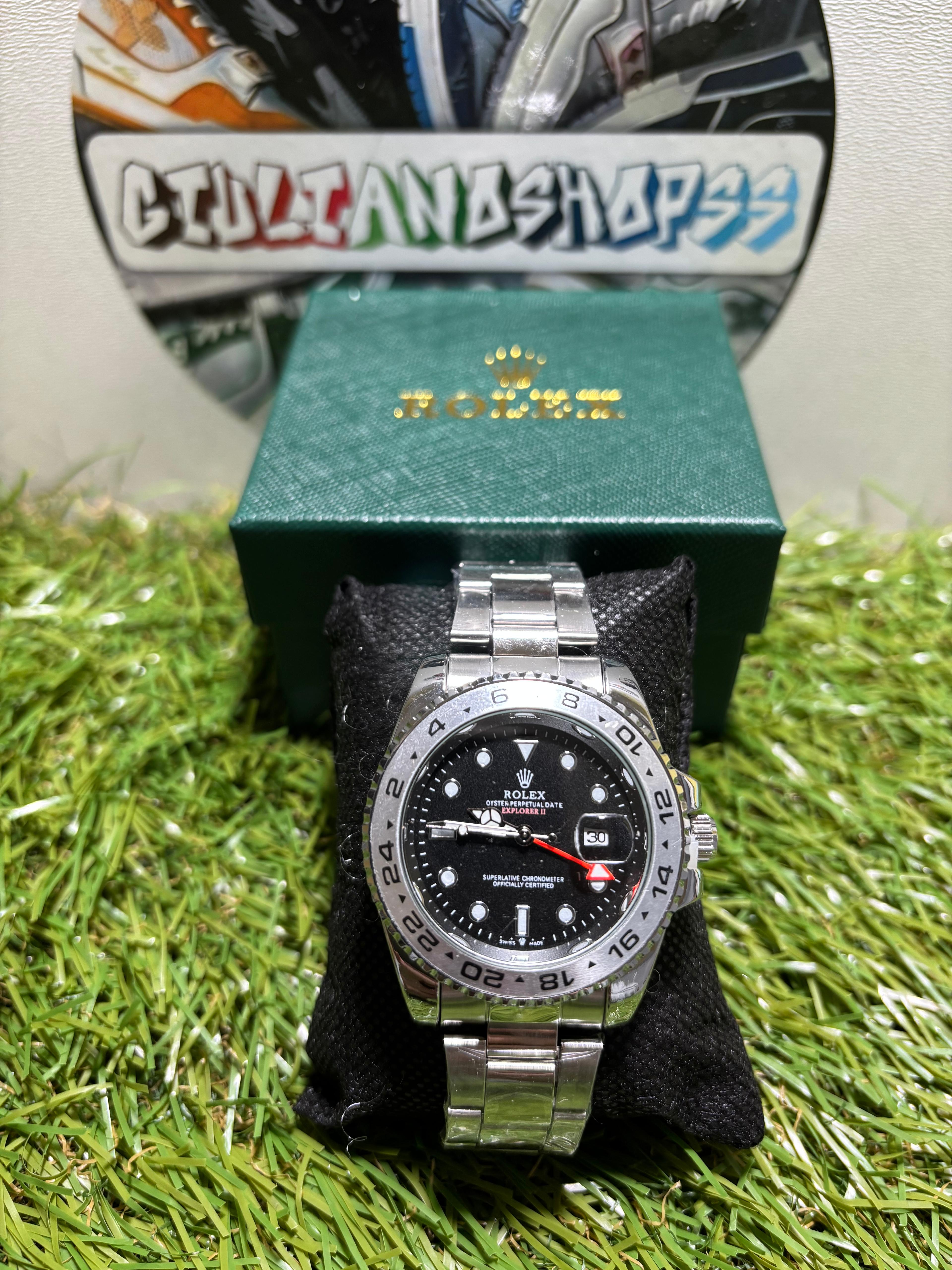 Rolex Explorer II Acciaio Bianco Alt