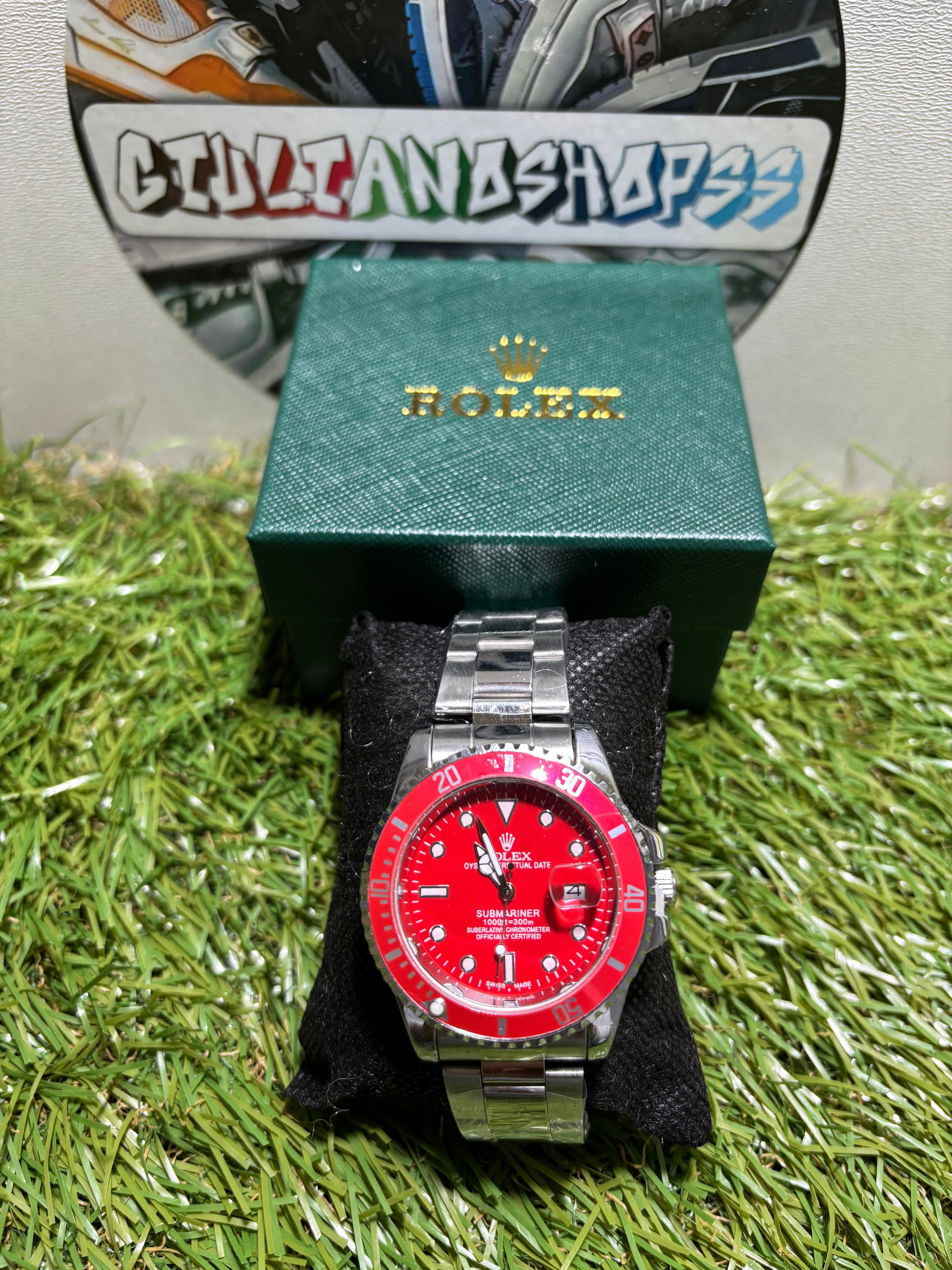 Rolex Submariner Acciaio Ghiera Rossa