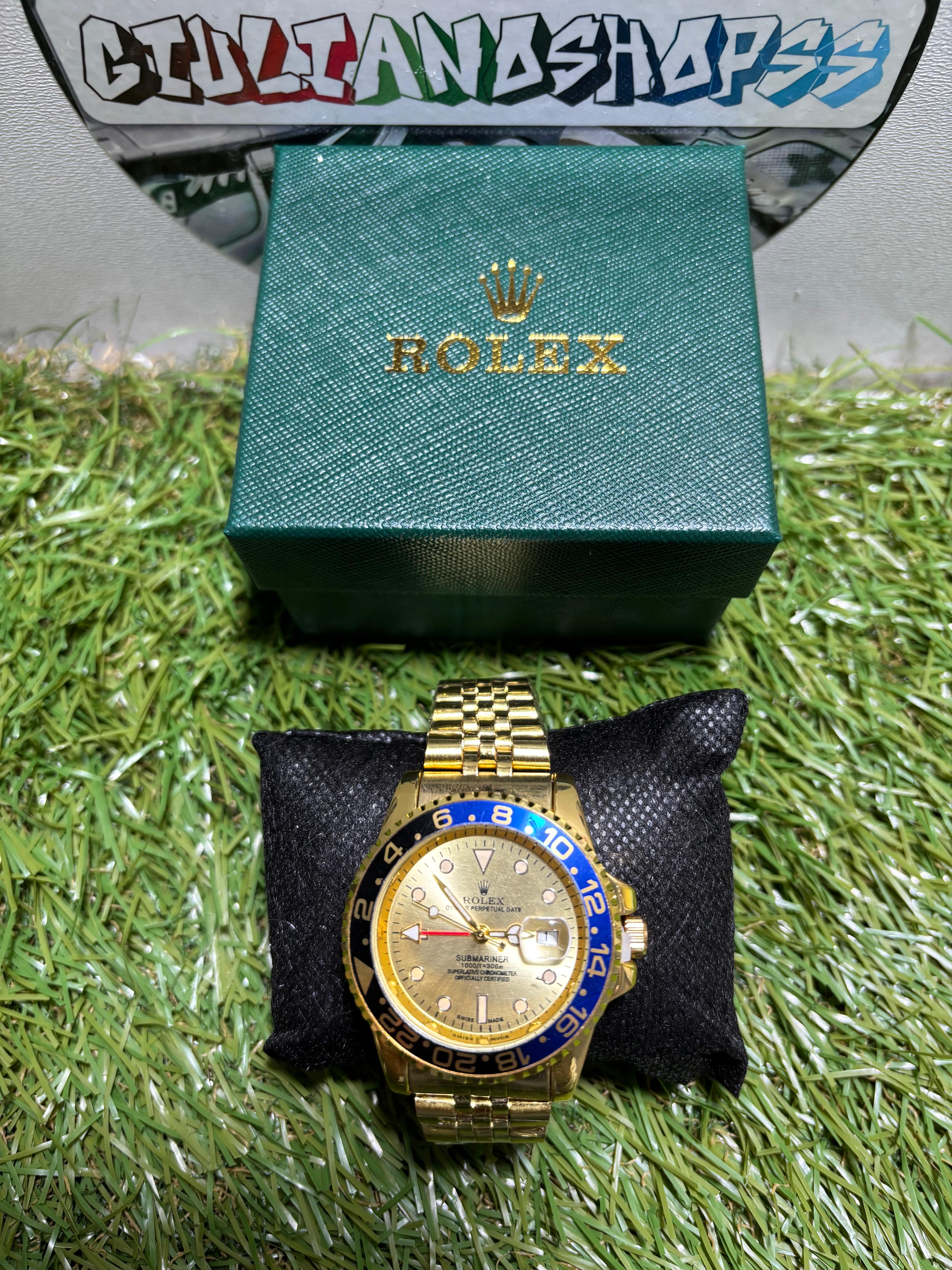Rolex GMT Oro Ghiera Blu