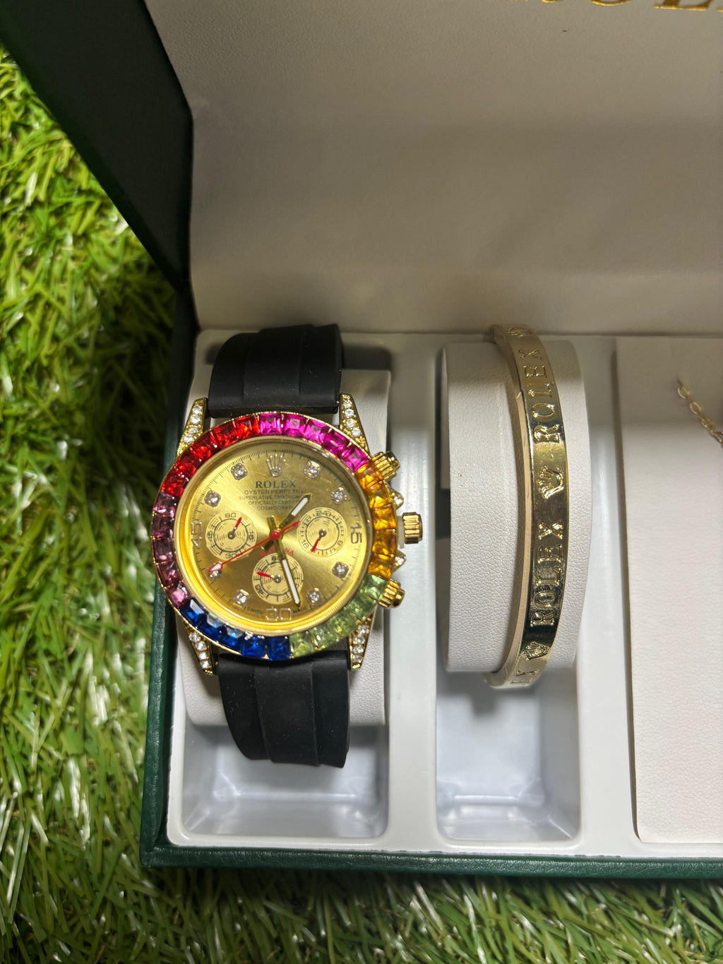 Rolex Daytona Rainbow Set Regalo