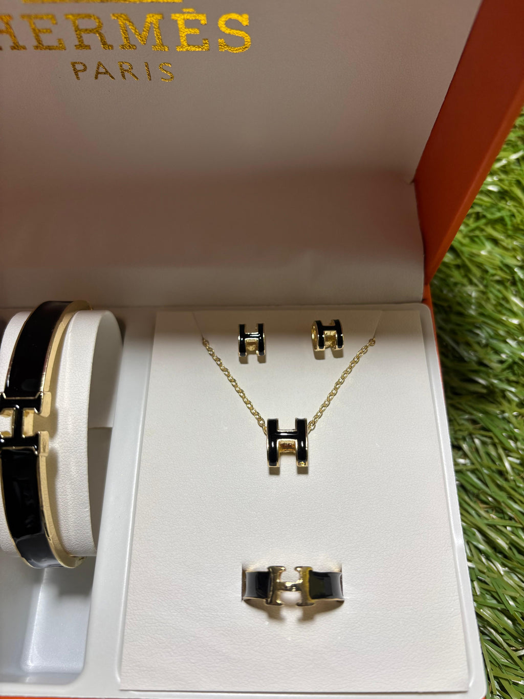 Hermes Set Orologio Bracciale Arancione