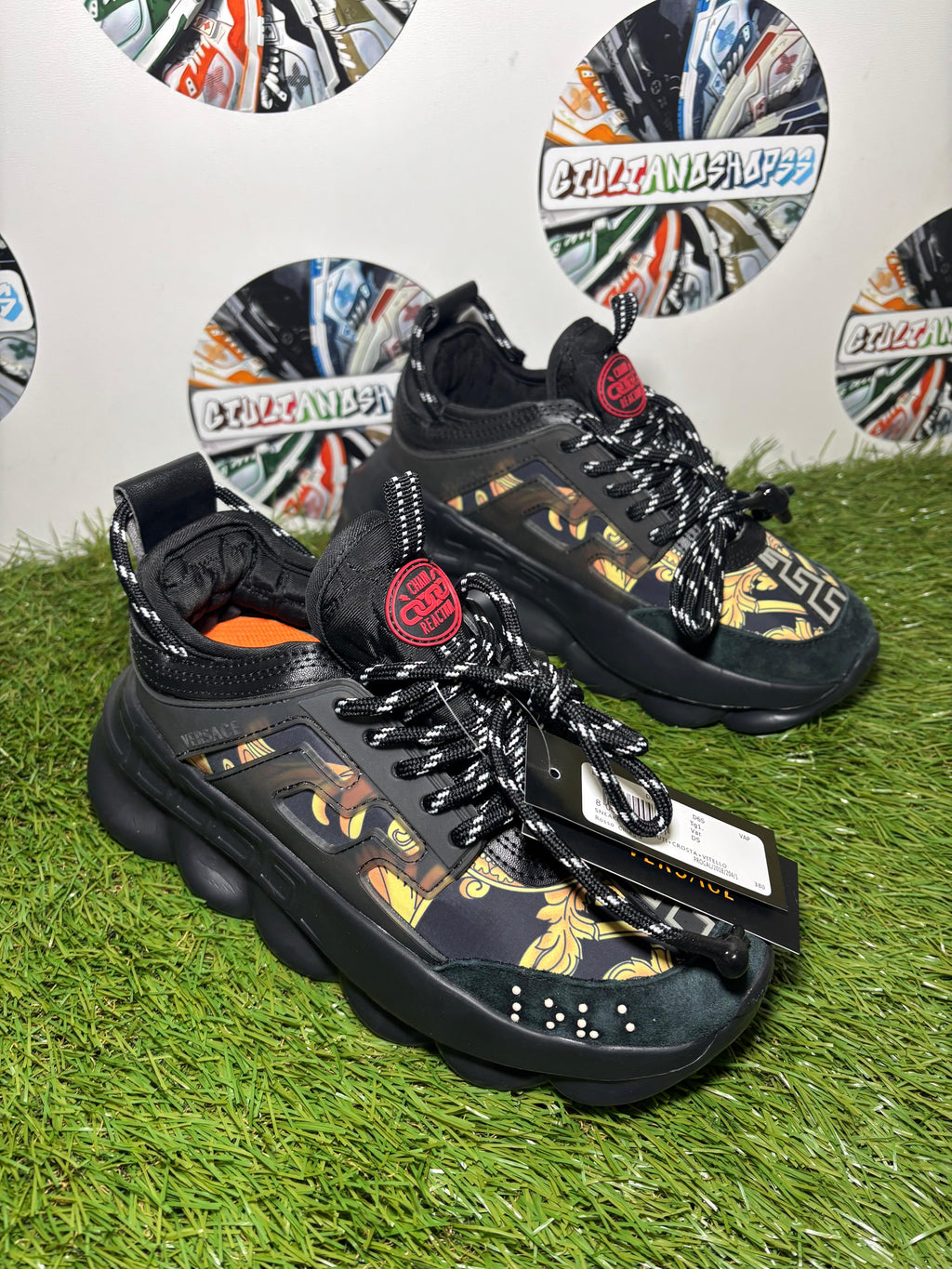 Versace Chain Reaction Nero Oro Lato