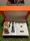 Hermes Set Orologio Bracciale Arancione