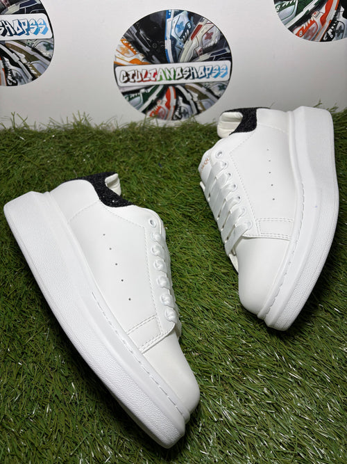 Alexander McQueen Oversized Bianco Glitter Nero