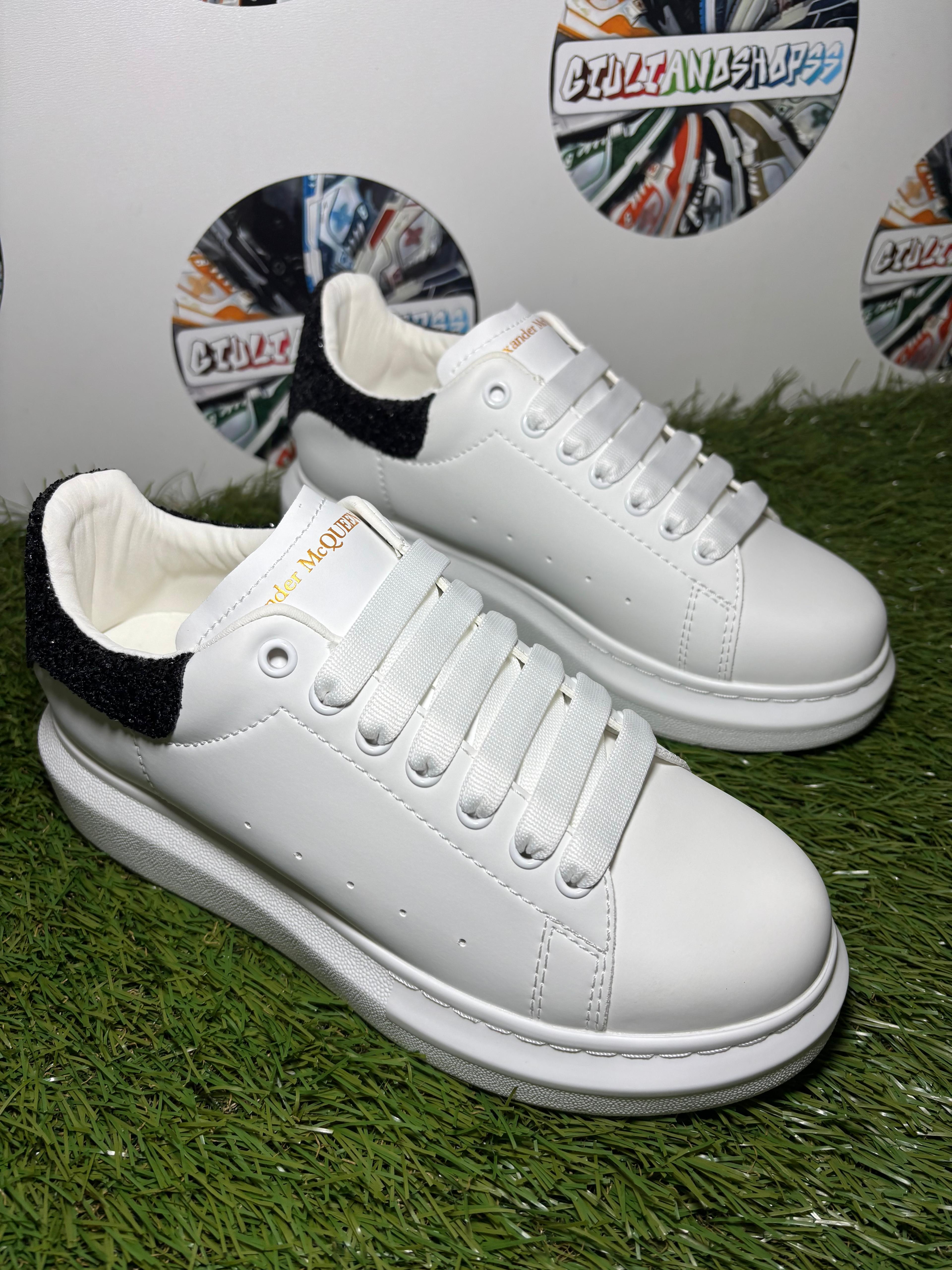 Alexander McQueen Oversized Bianco Glitter Nero