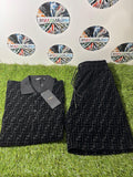 Fendi Completo Polo Shorts Nero