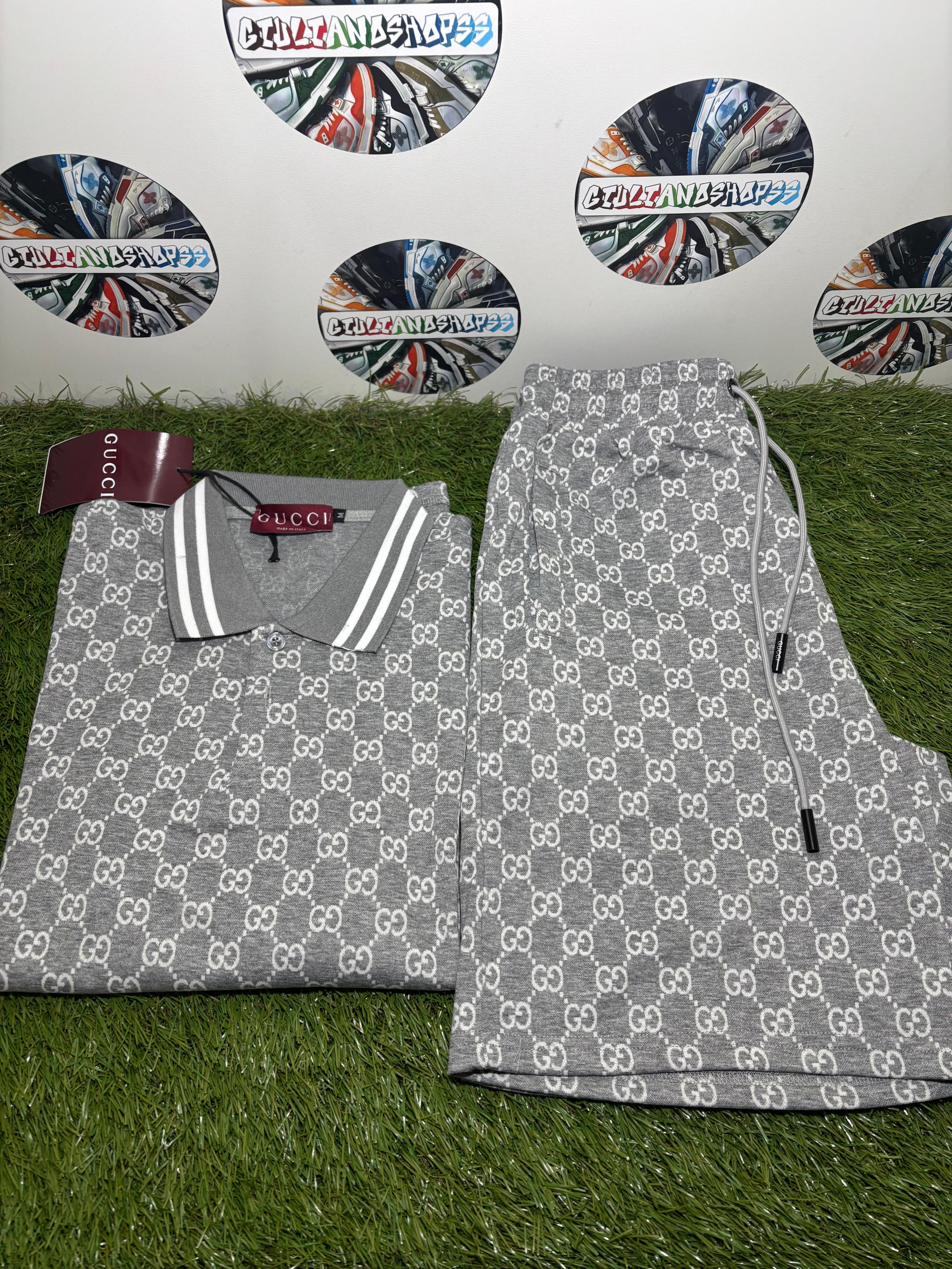 Gucci GG Polo Completo Grigio