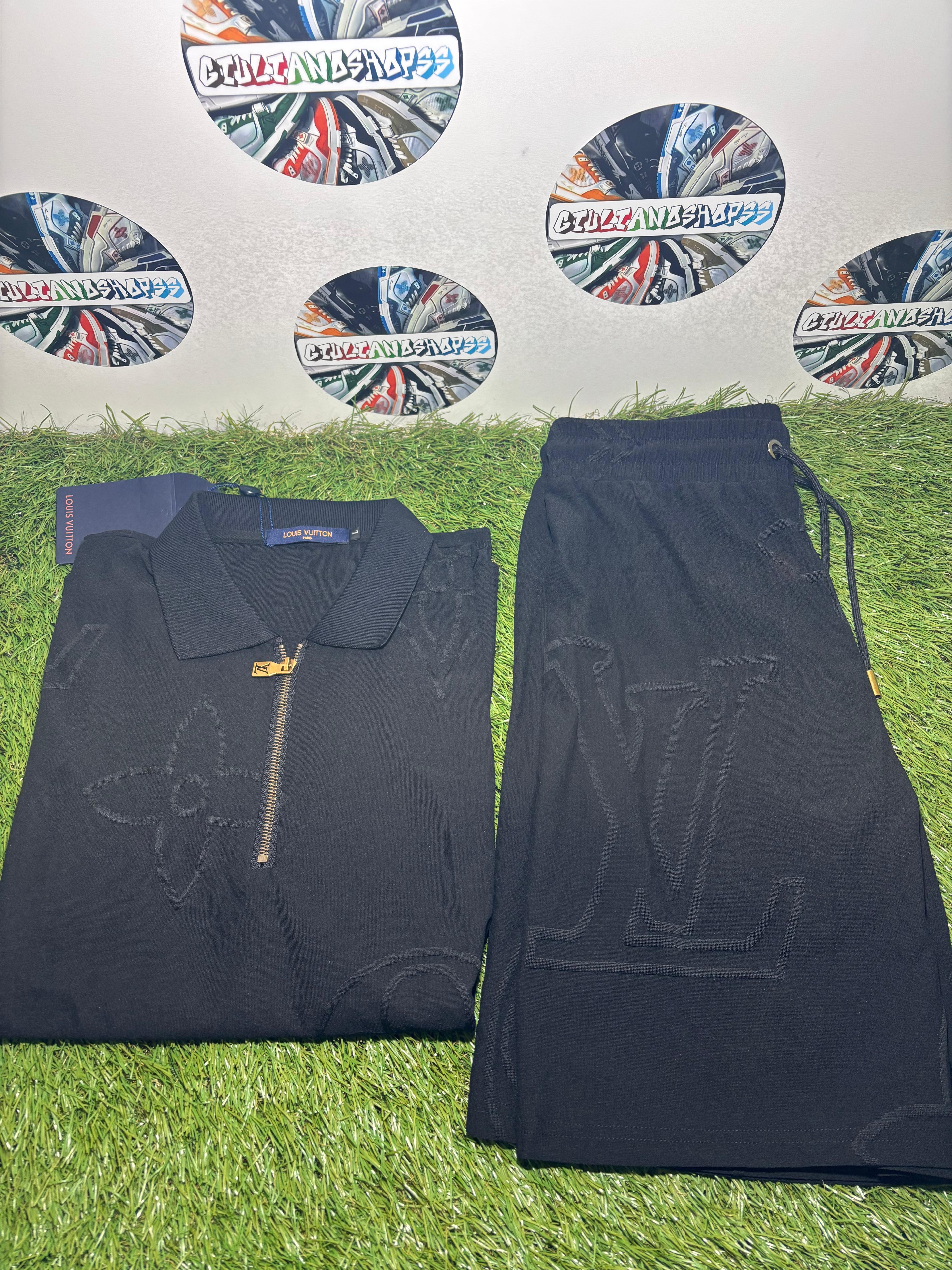Louis Vuitton Polo Completo Nero Monogram