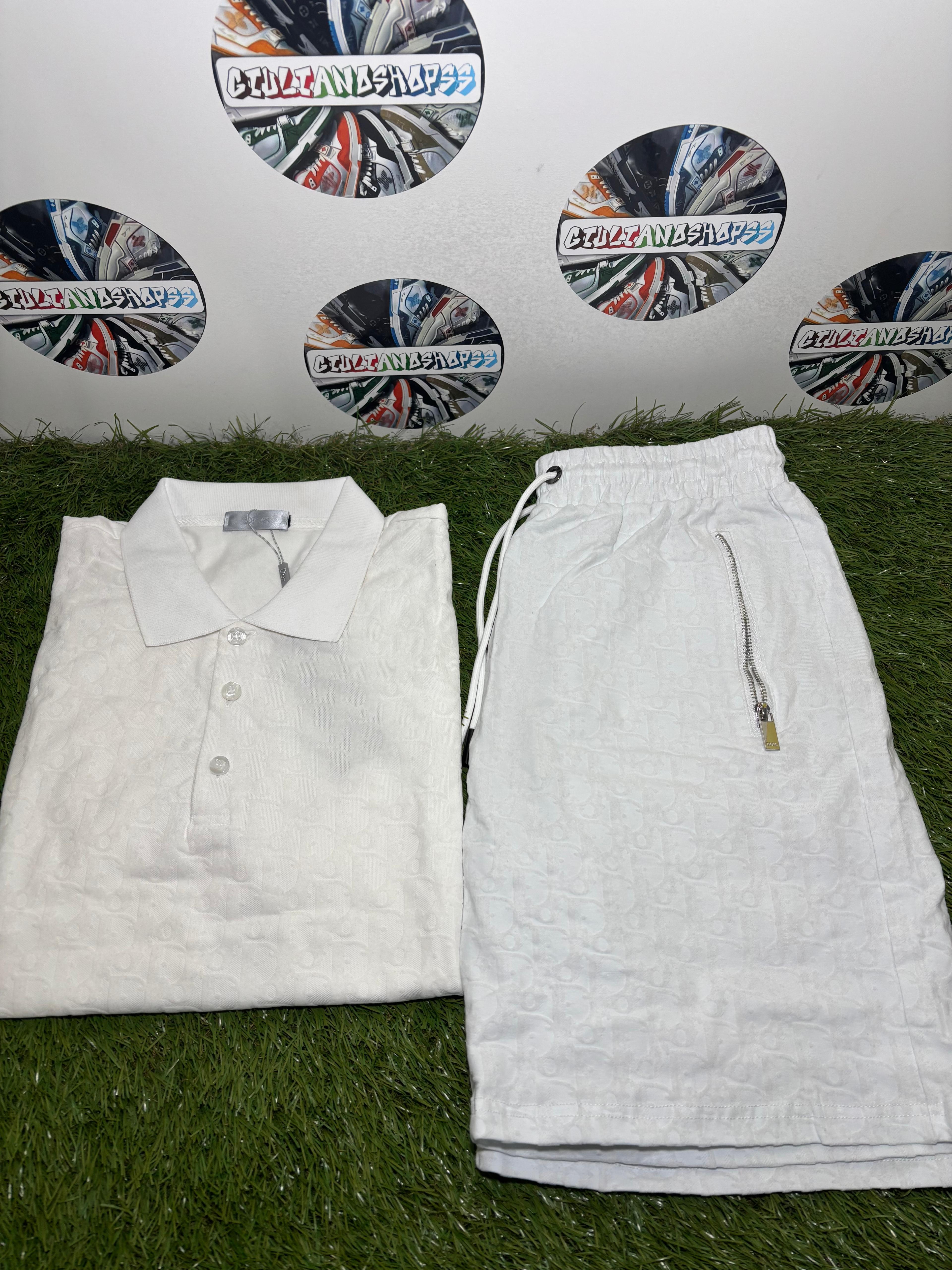 Dior Oblique Polo Completo Bianco