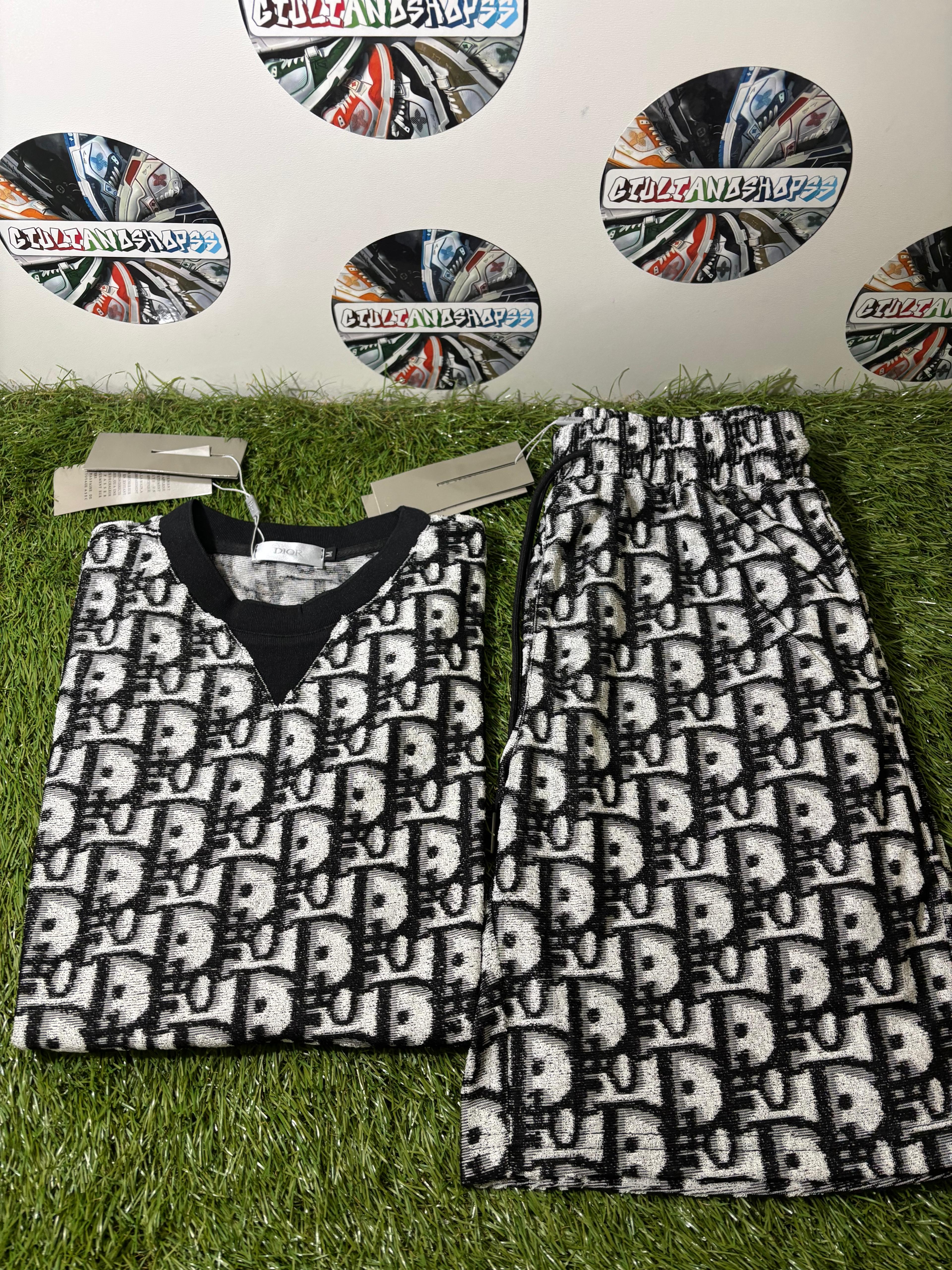 Dior Oblique Completo Nero Bianco