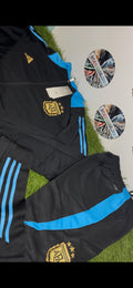 Tuta Argentina Adidas Nera Azzurra
