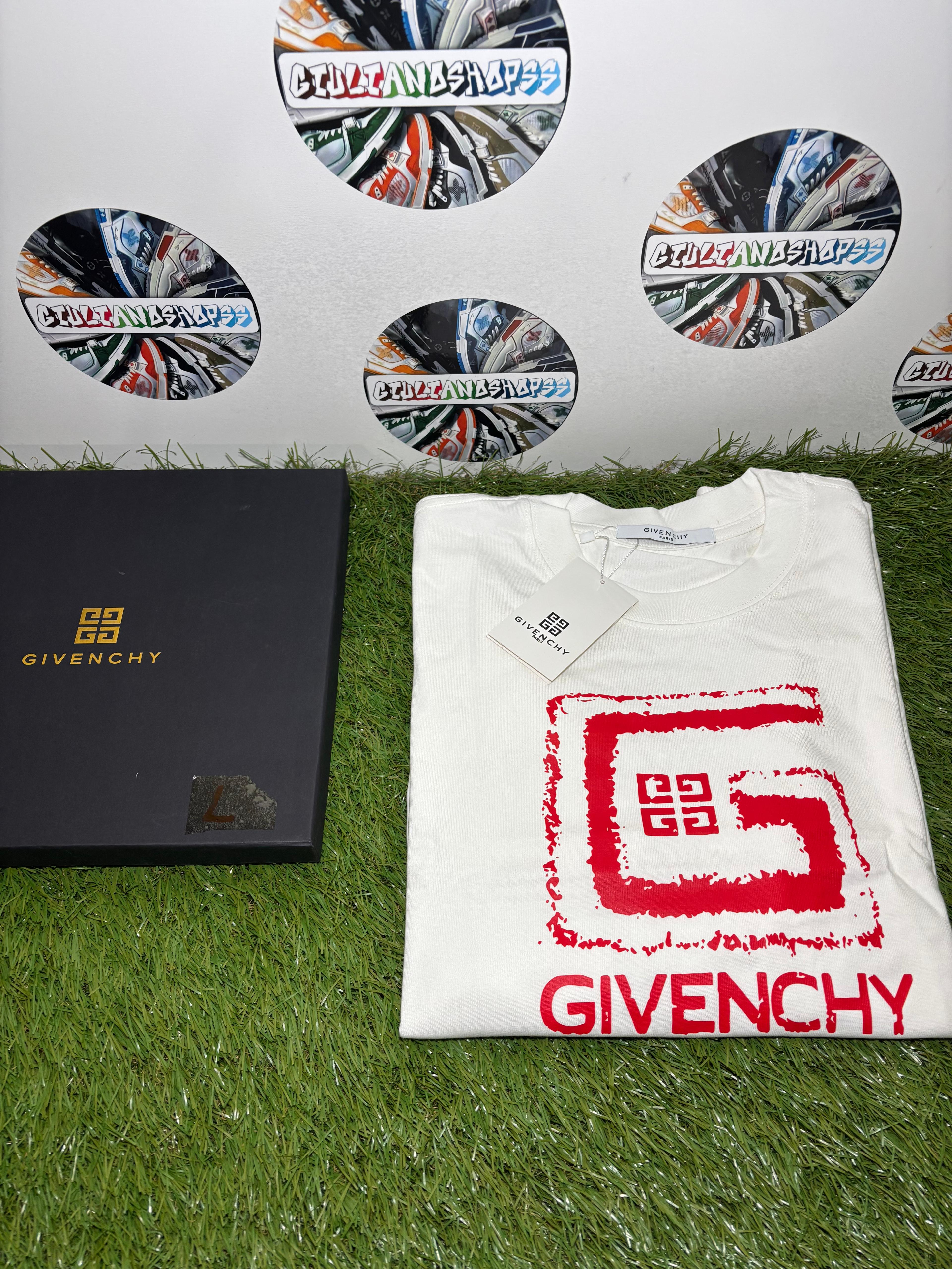 Givenchy 4G T-shirt Bianca Rossa