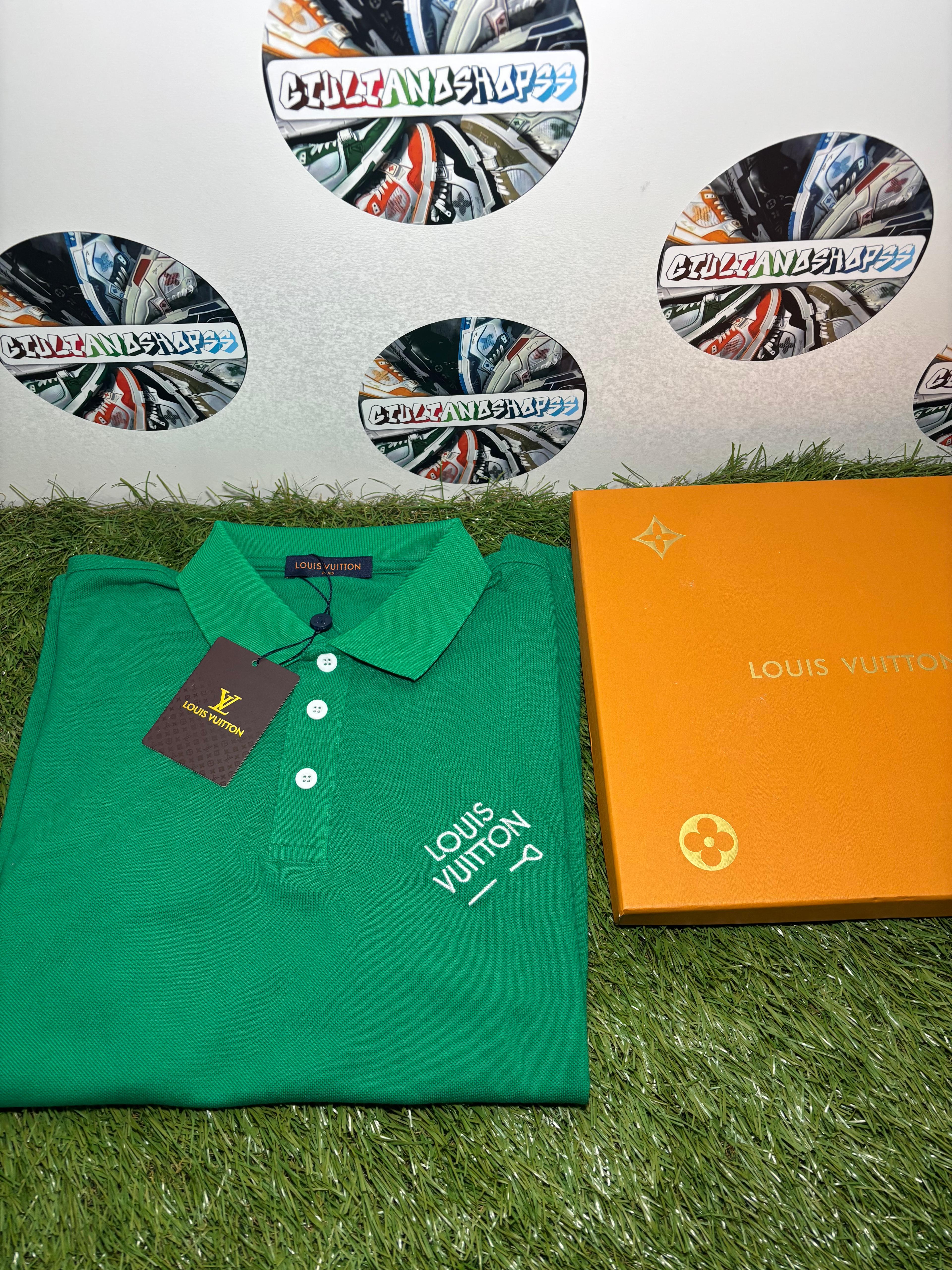 Louis Vuitton Polo Verde Logo