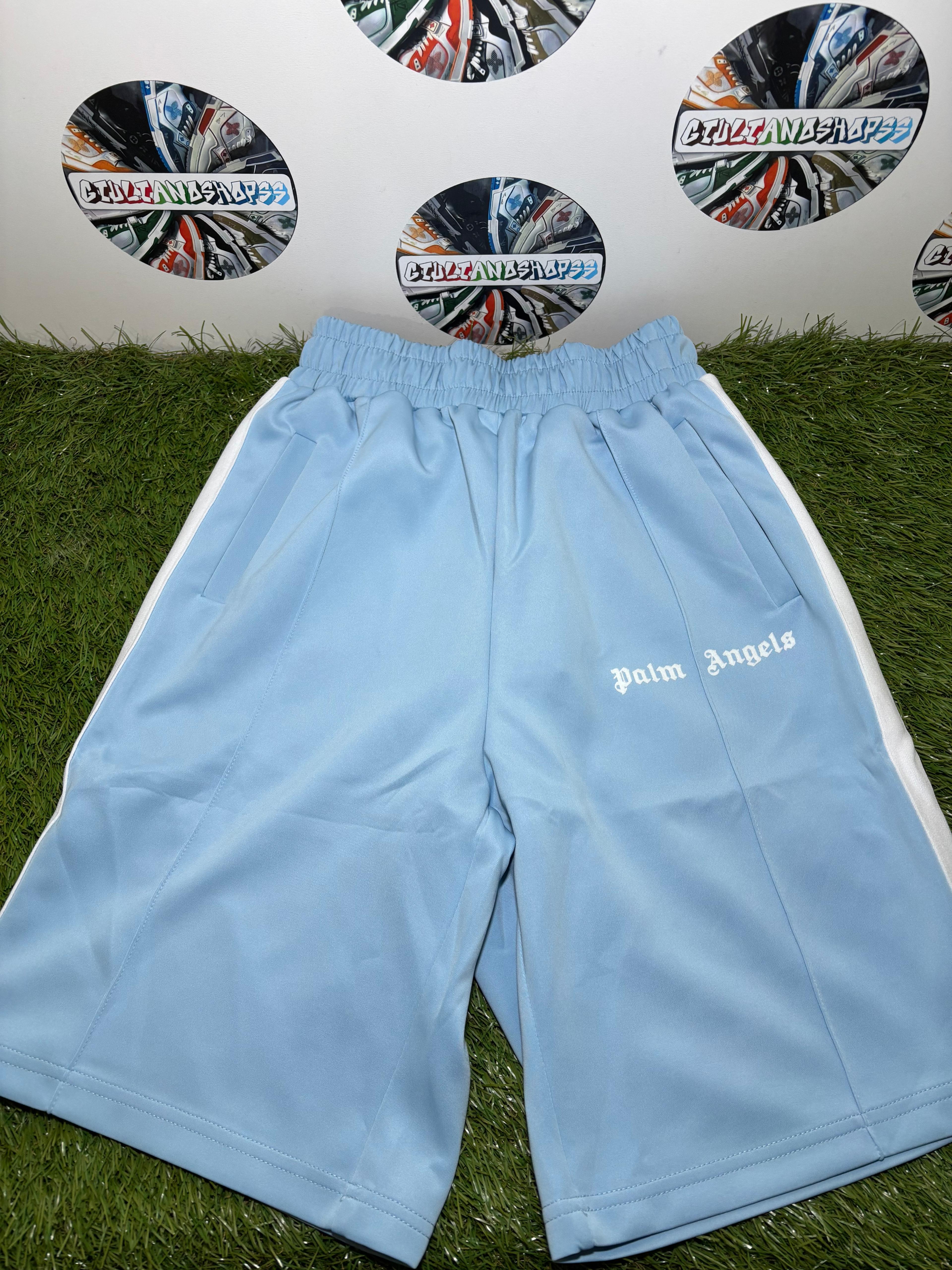 Palm Angels Shorts Azzurri Banda