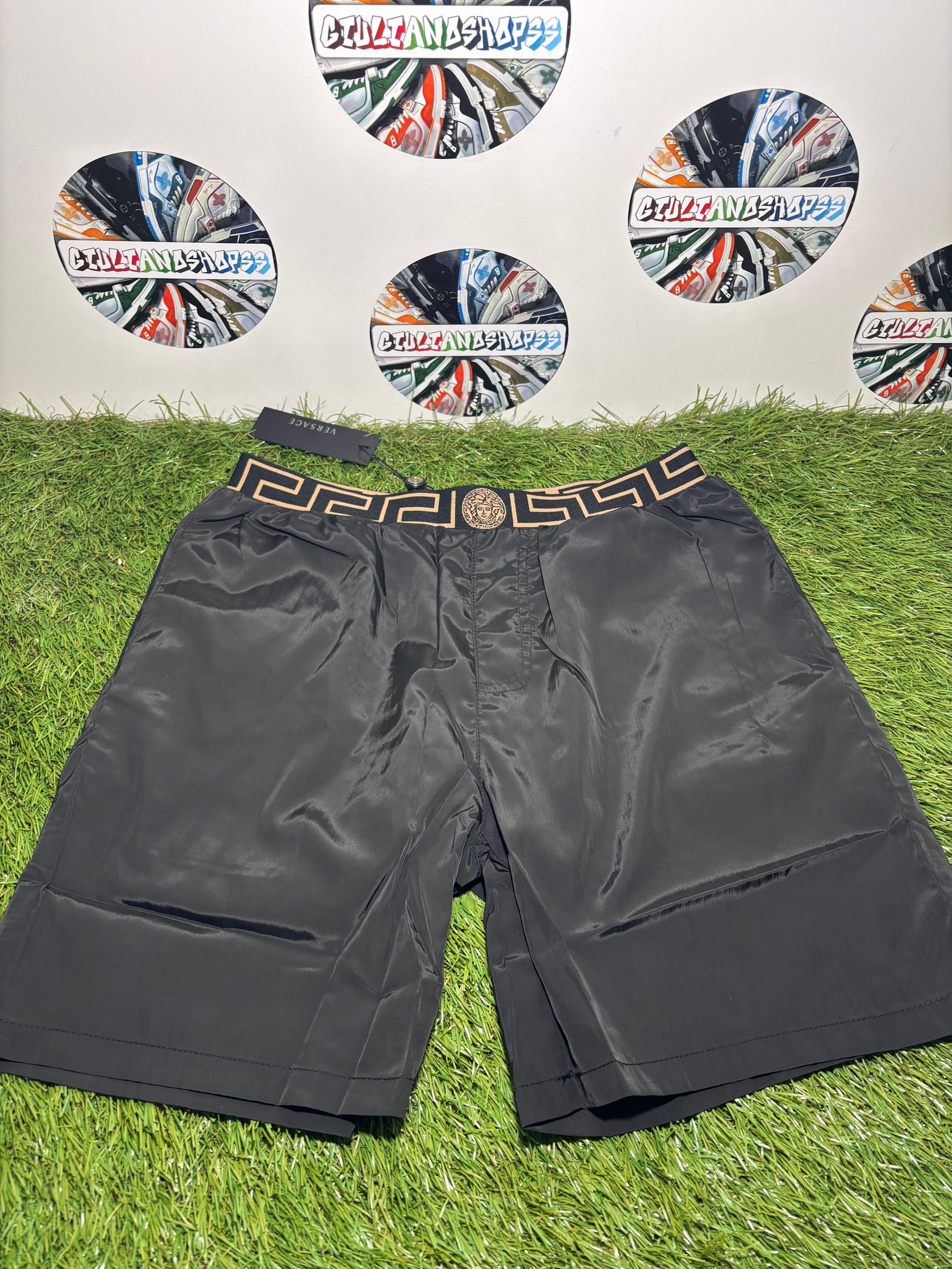 Versace Costume Mare Nero Greca